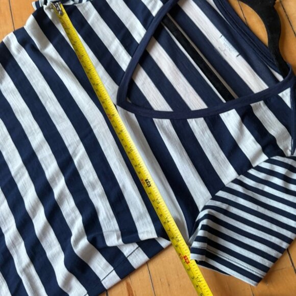 Icebreaker Sz S Strip Coastal Nautical Wool Casual Relaxed Dress - Picture 9 of 10